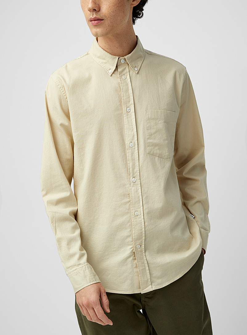 Wood Wood Cream Beige Adam colourful flannel shirt for men