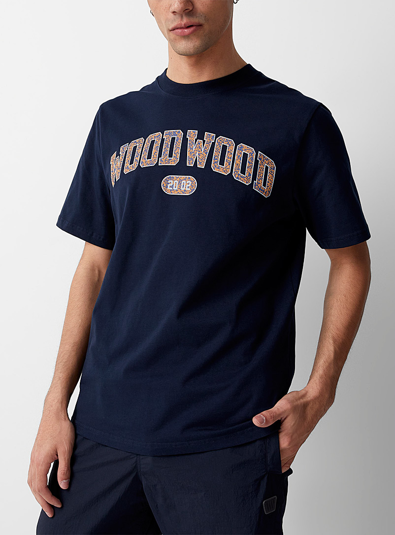 Wood Wood Marine Blue Bobby Ivy T-shirt for men