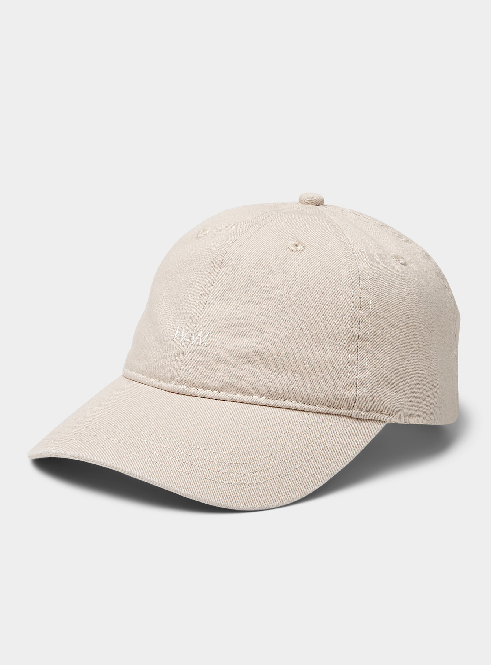 Wood Wood Low Profile Cap In Ivory White