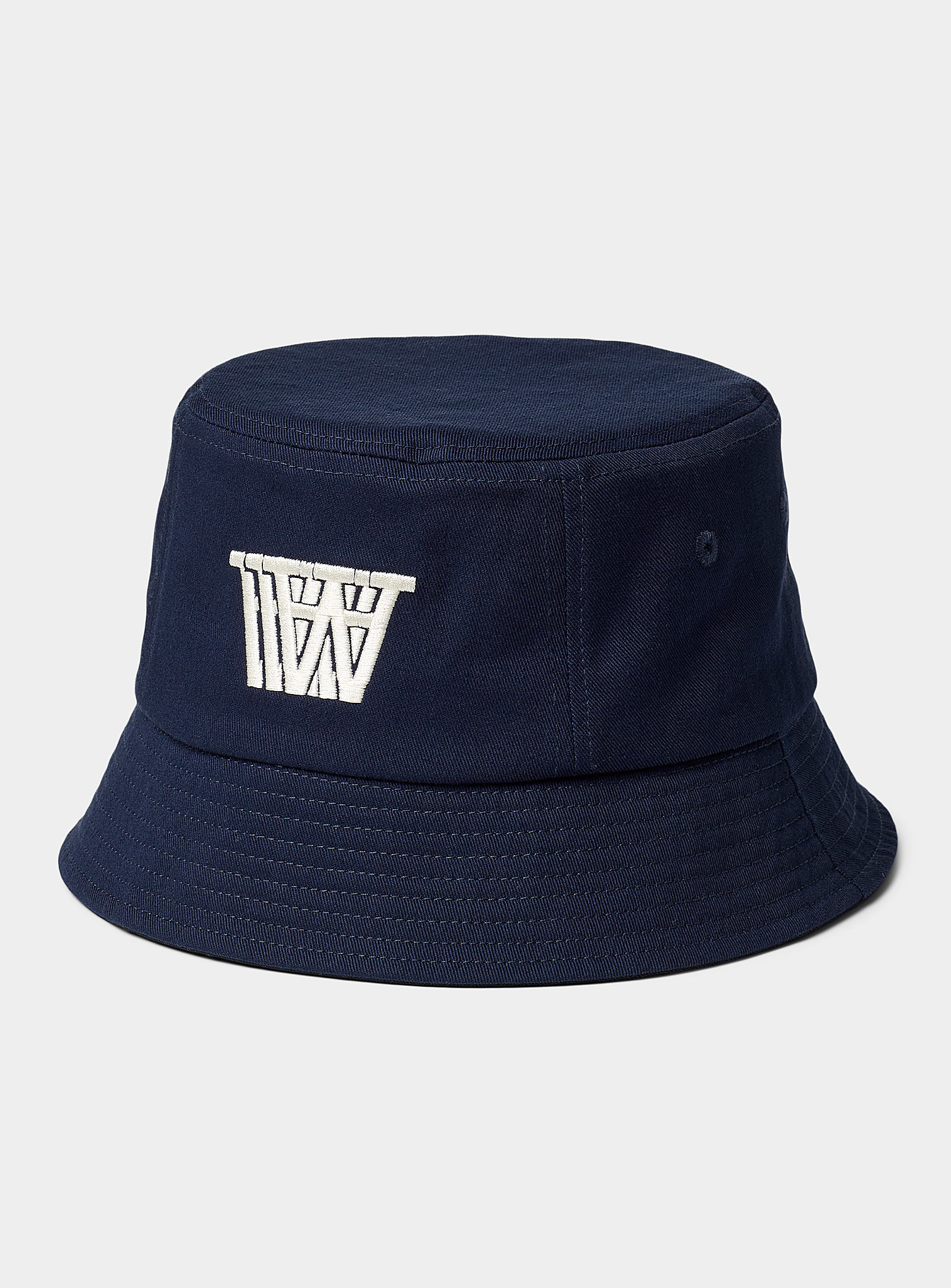 forkorte afrikansk afkom Wood Wood Dex Double A Bucket Hat In Marine Blue | ModeSens