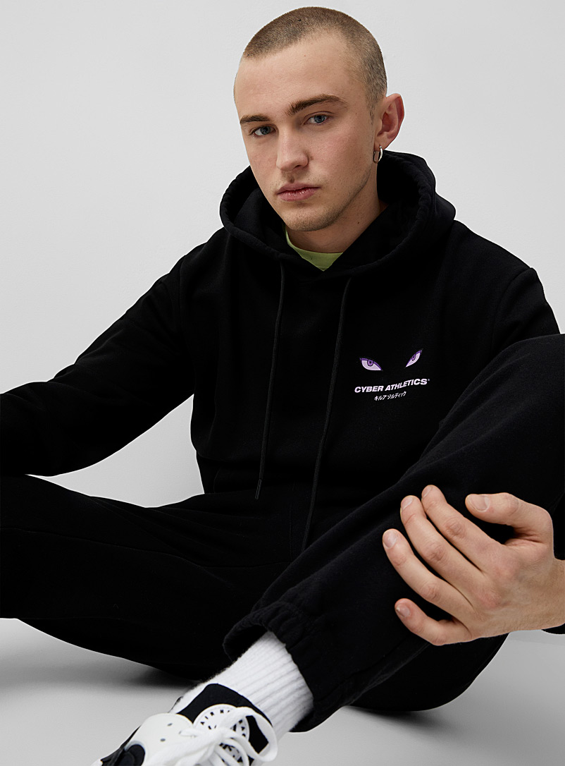 H4X Charcoal Ultraviolet gaze hoodie for men