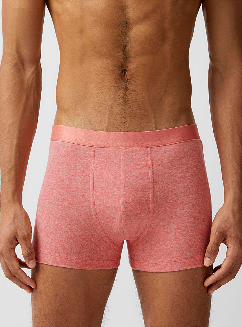 Le 31 Light Red Bright organic cotton trunk for men