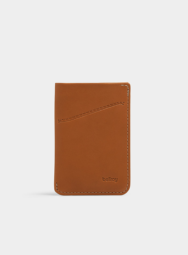 Bellroy Honey Eco-friendly leather card holder for men