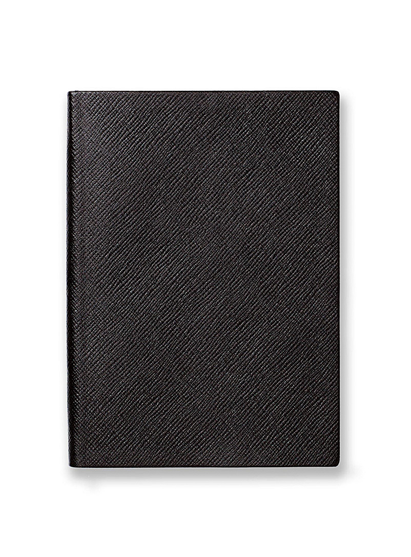 Smythson Black Soho notebook for men