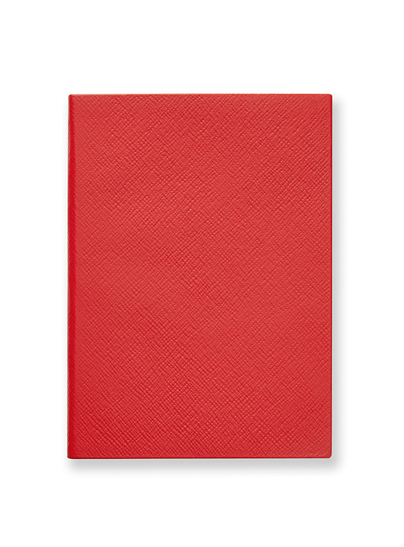 Smythson: Le carnet de notes Soho Rouge pour homme