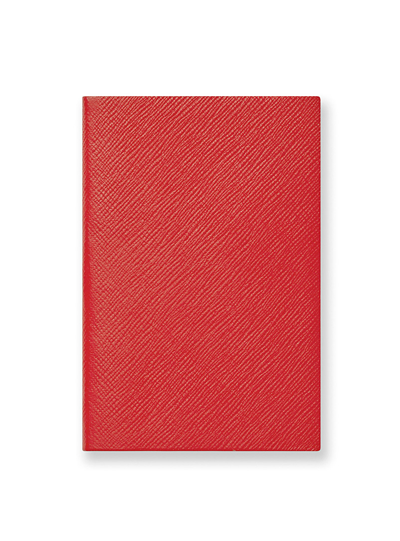 Smythson Red Chelsea notebook for men
