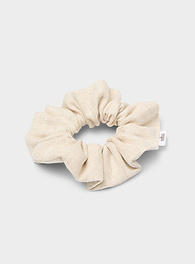 Large linen scrunchie