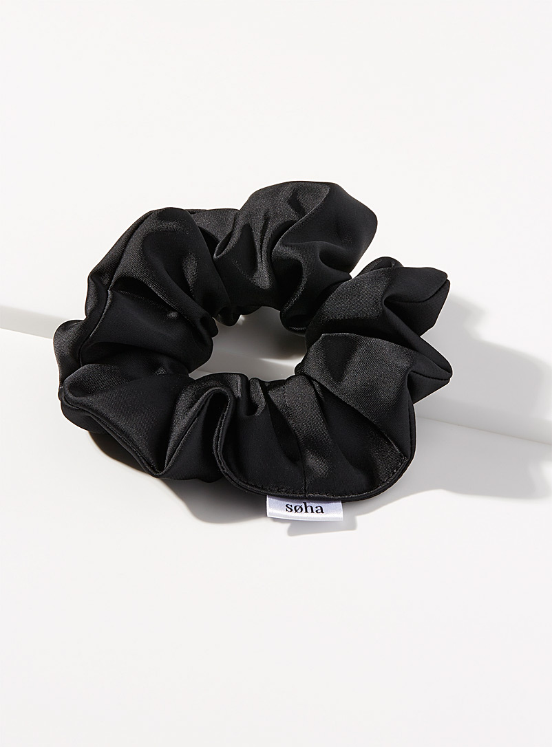 Coloured satin scrunchie product image (primary)
