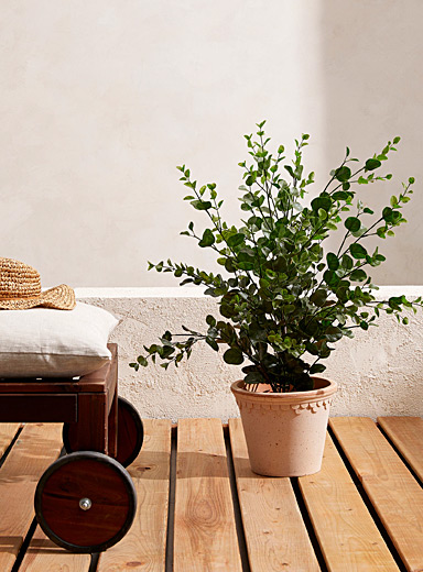 Simons Maison: L'arbuste imitation eucalyptus 91,5 cm de hauteur Vert
