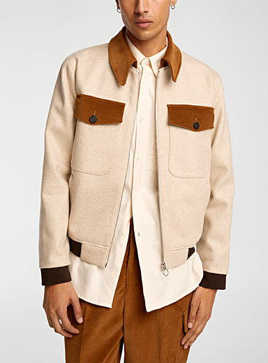 Wool bomber jacket | Ecole de Pensée | Shop Men's Designer École de ...