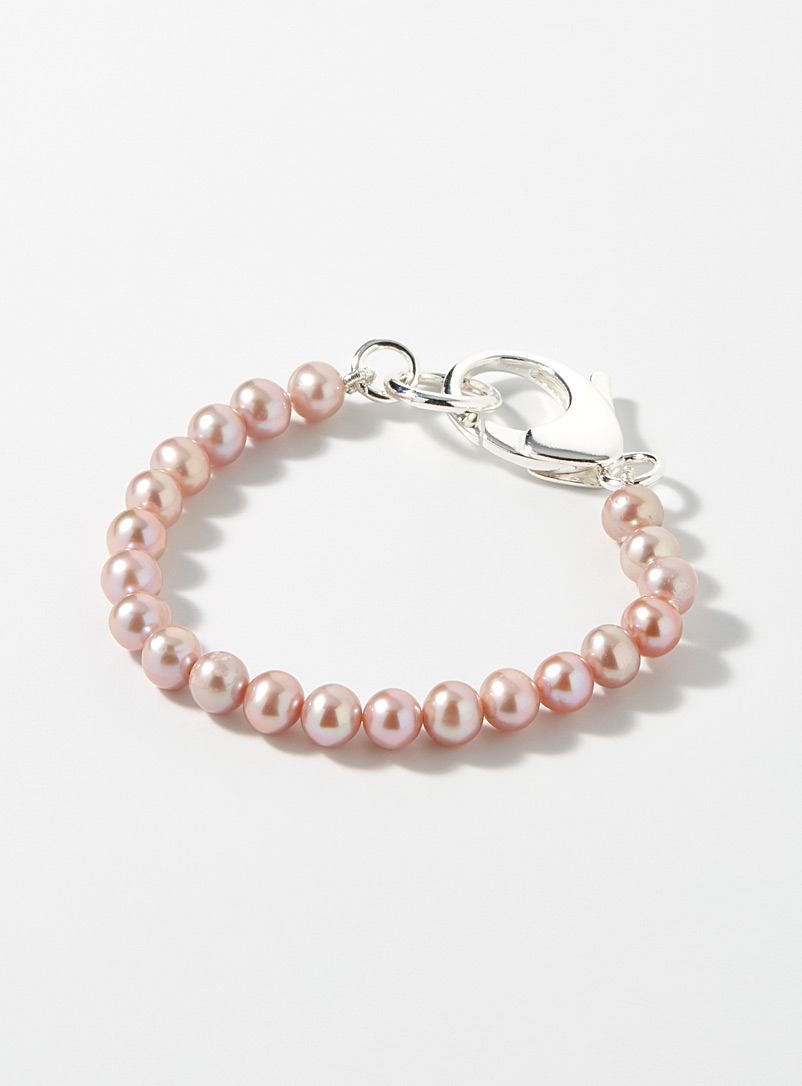 Hatton Labs Mauve Lavender pearl bracelet for men