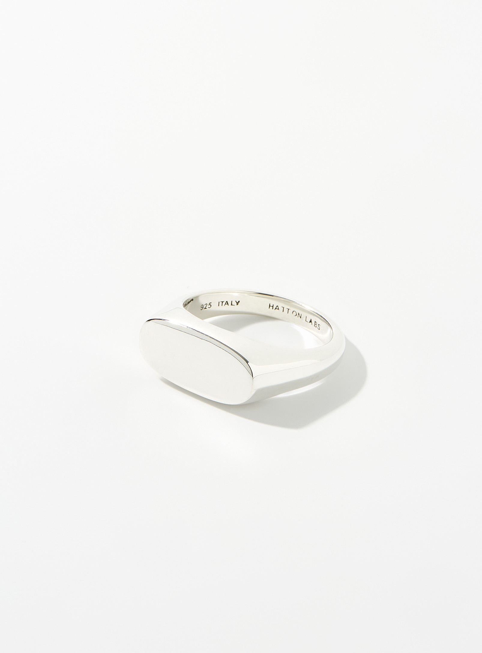 Hatton Labs - Men's Squashed signet ring
