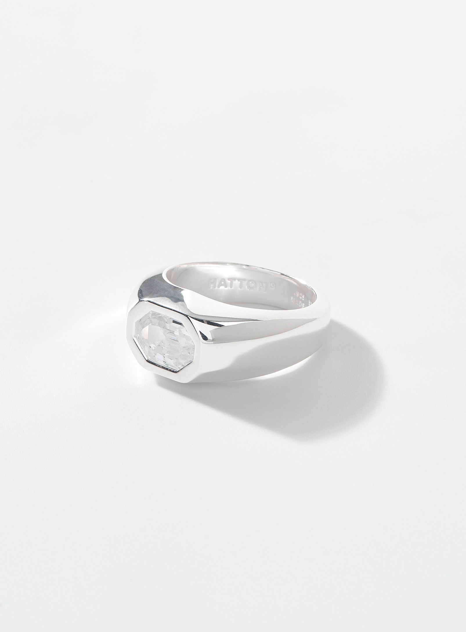 Hatton Labs Solitaire Signet Ring In Silver