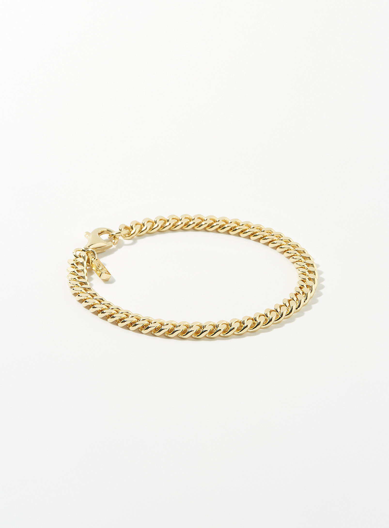 HATTON LABS CUBAN GOLD-PLATED CHAIN BRACELET
