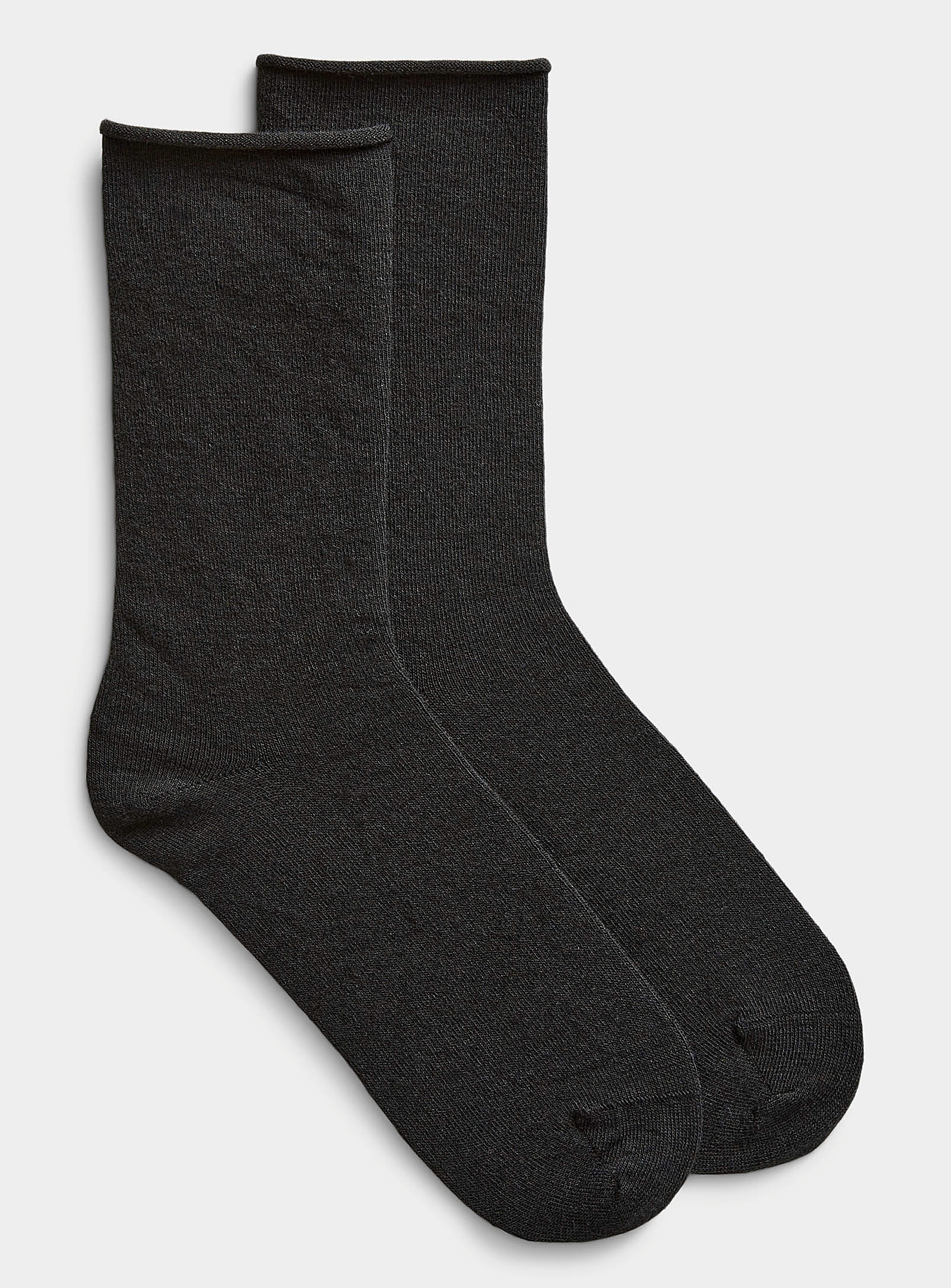 Simons - Women's Minimalist solid merino wool socks