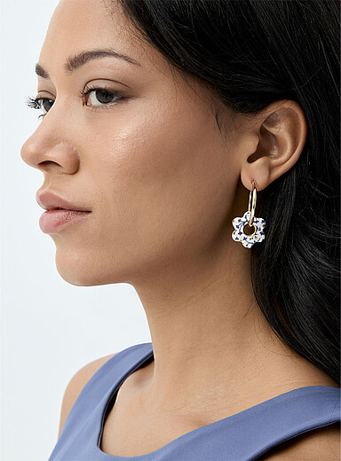 Les boucles d'oreilles de porcelaine Sakura