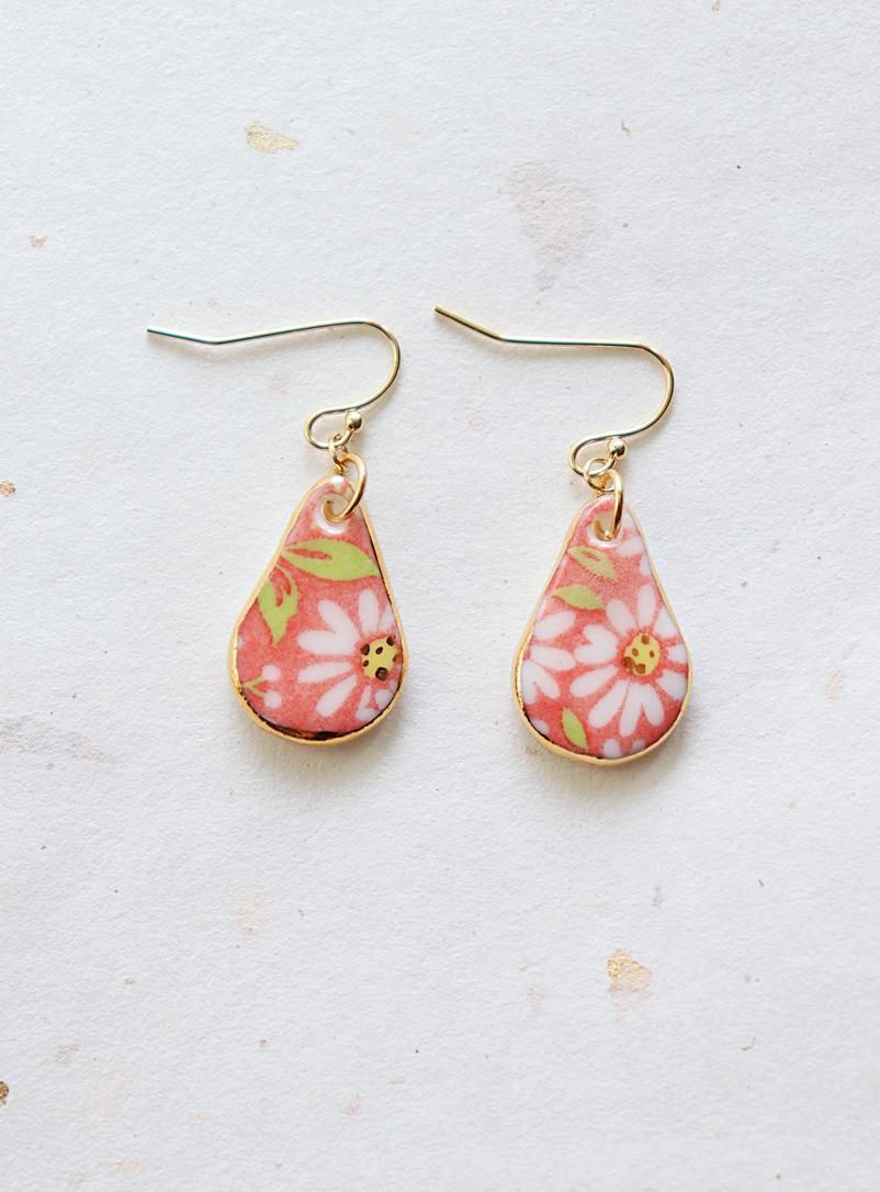 LiliandTrotro Jewelry Assorted pink Ume pink earrings