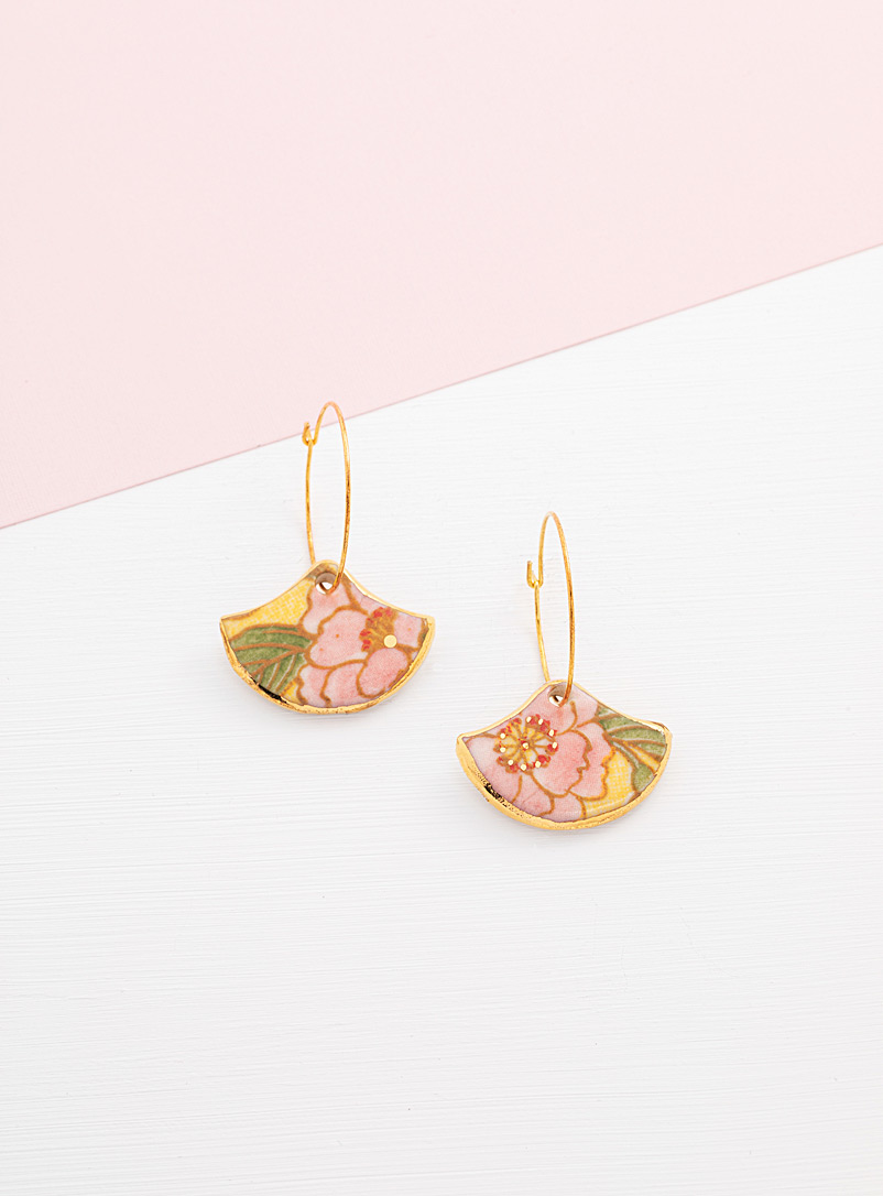 LiliandTrotro Jewelry Dusky Pink Koya earrings