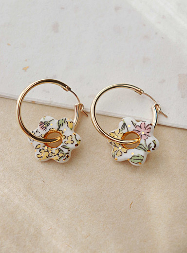 Kanako porcelain earrings