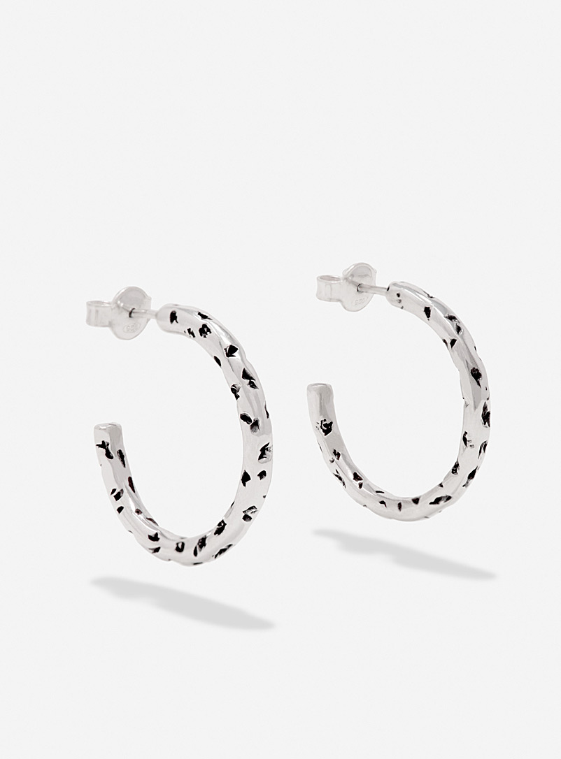 Captive Silver Ruin Quarry earrings for women