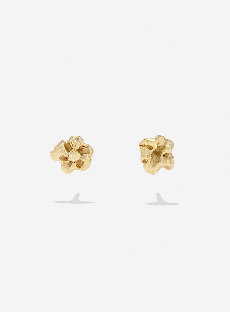 Captive Golden Yellow Flora earrings for women
