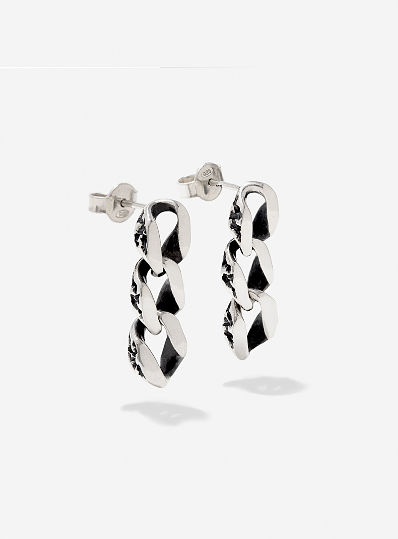Captive Silver Chain earrings for women