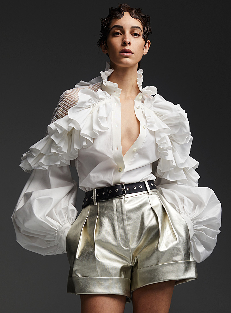 UNTTLD: La chemise Alba Blanc pour femme
