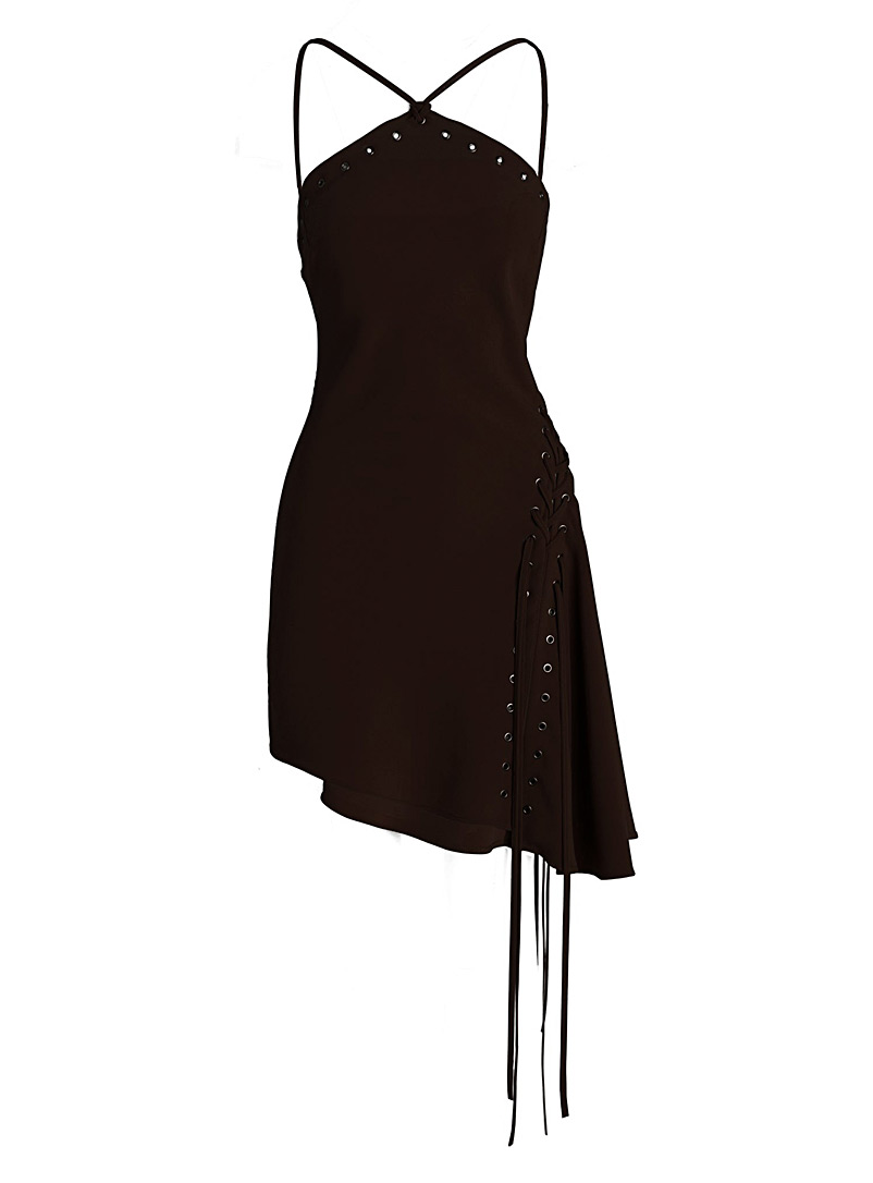 UNTTLD Black Dania laced mini-dress for women