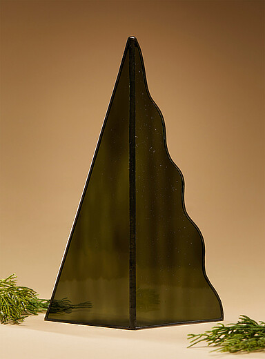 Le sapin en verre vert <b>Collection de No&euml;l</b>