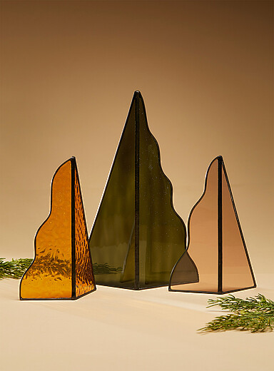 Le sapin en verre vert <b>Collection de No&euml;l</b>