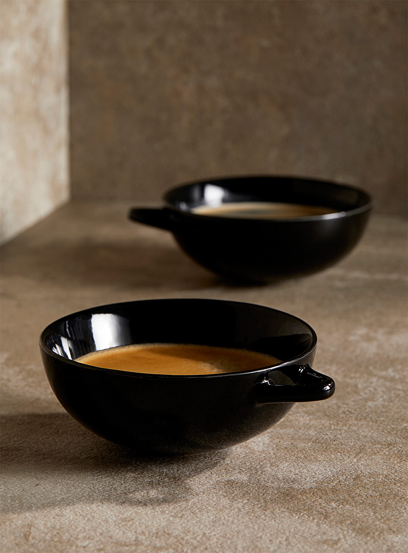 Ann Demeulemeester - Serax Black Dé Variation B coffee mugs Set of 2 for men