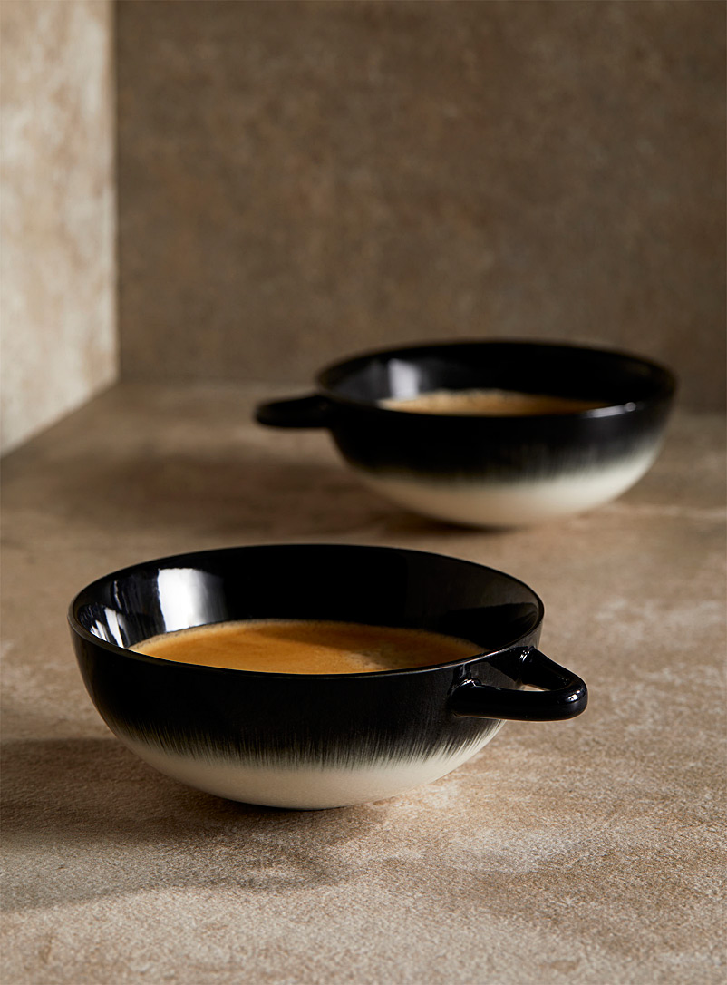 Ann Demeulemeester - Serax Patterned White Dé Variation C coffee mugs Set of 2 for men