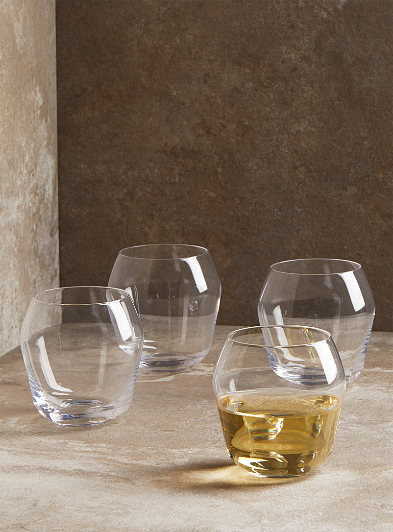Ann Demeulemeester - Serax White Billie stemless wine glasses Set of 4 for men