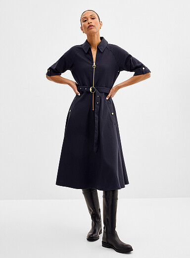 Arlene zippered midi dress