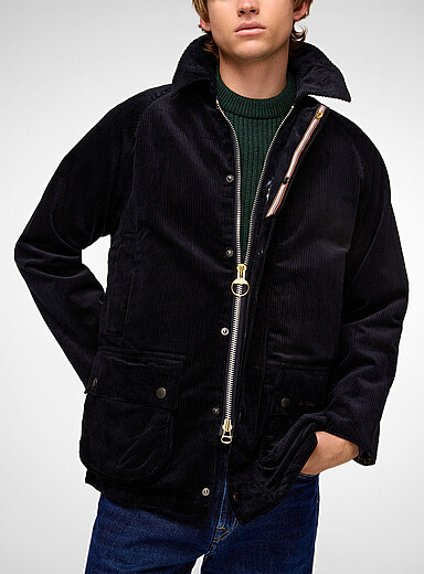 Paul Smith X Barbour Navy/Midnight Blue Beaufort corduroy jacket for men