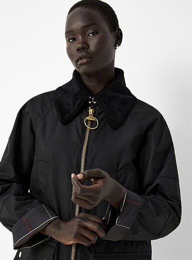 La veste mi-longue coton cir&eacute; Allerston