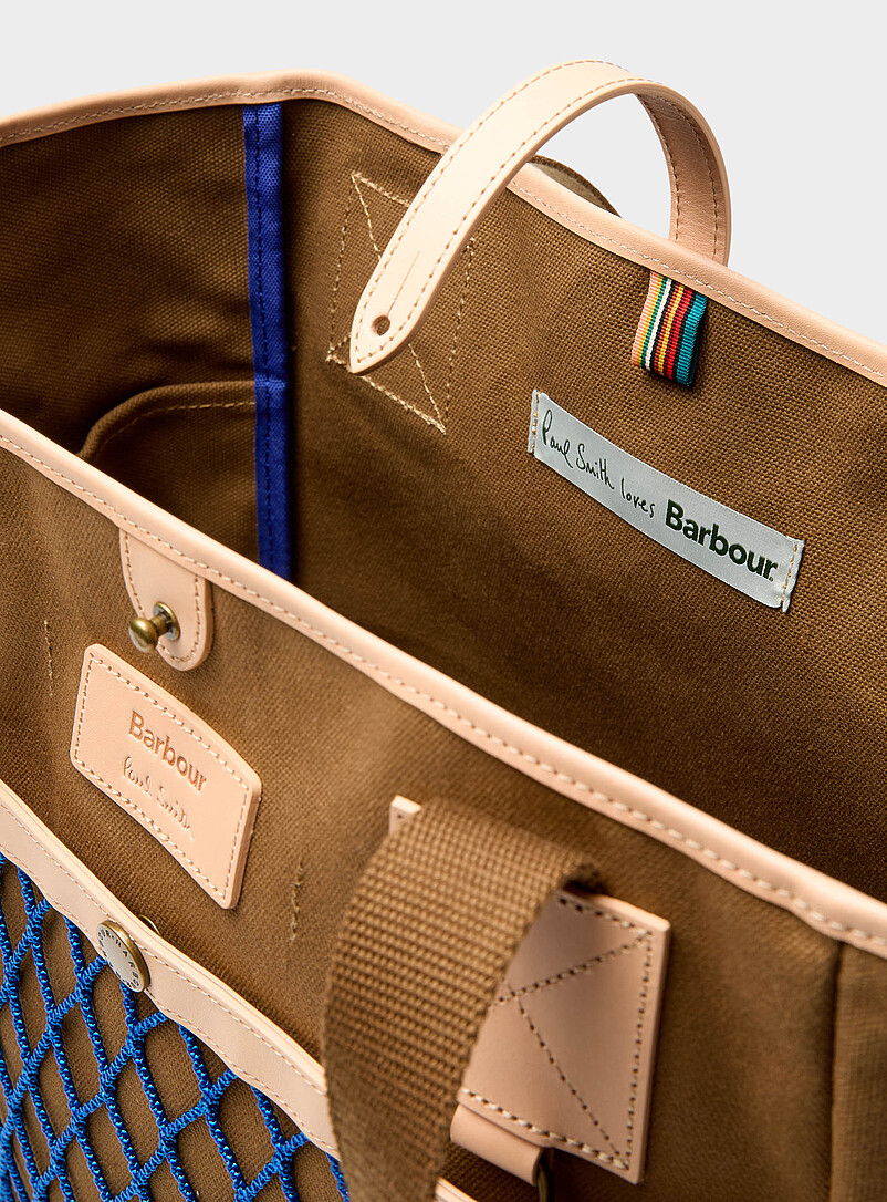 Paul Smith x Barbour wax canvas tote | Paul Smith X Barbour | | Simons