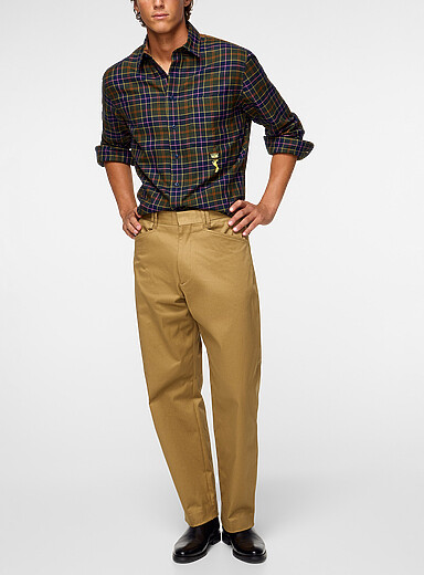 Paul Smith X Barbour Patterned Green Embroidered logo tartan shirt for men