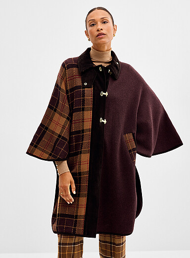 La veste poncho surdimensionn&eacute;e Elva