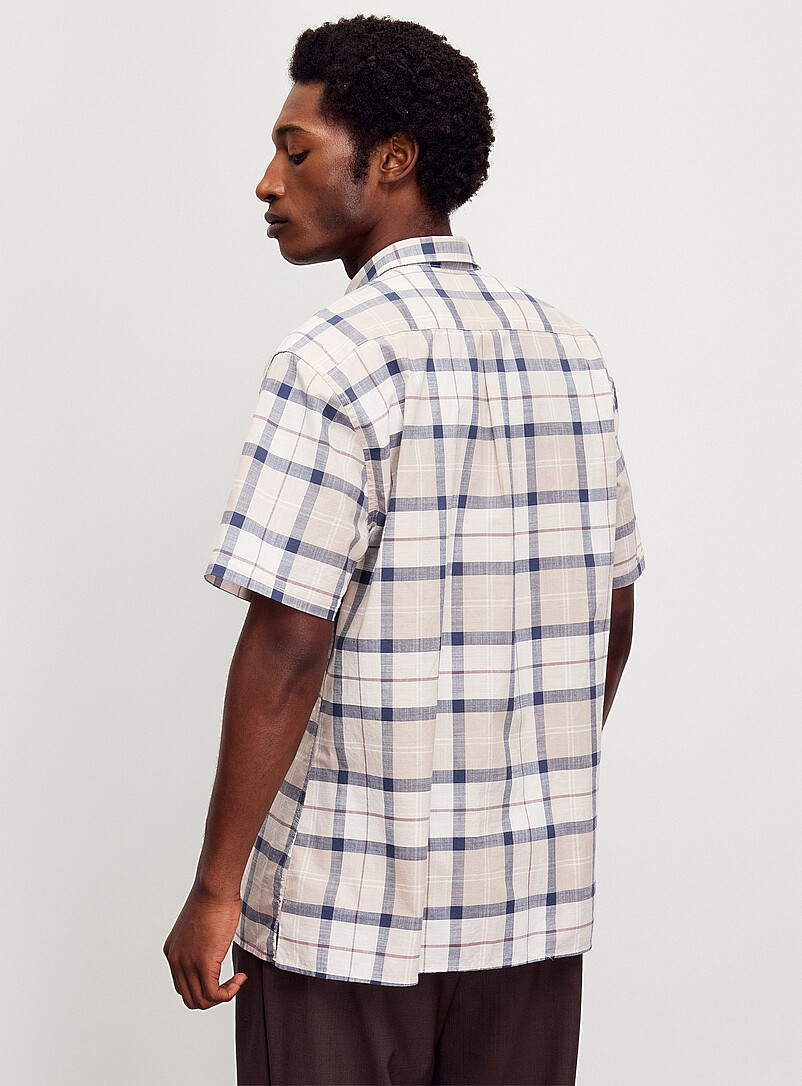 Barbour: La chemise carreaux fen&ecirc;tre Gordon <b>Coupe r&eacute;guli&egrave;re</b> Sable pour homme
