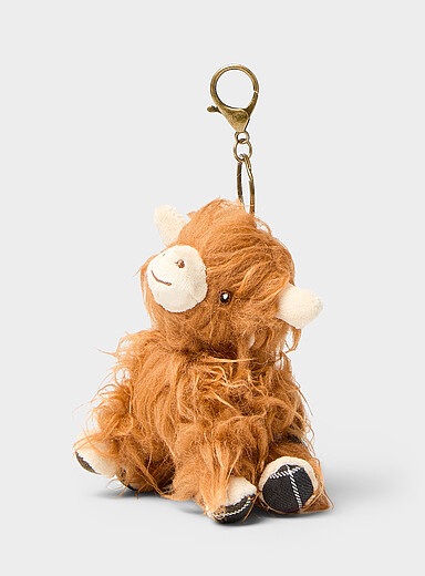 Highland cow charm keychain