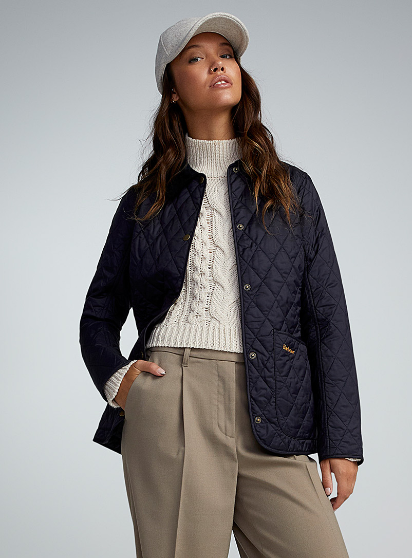 Barbour Marine Blue Annandale quilted jacket for women