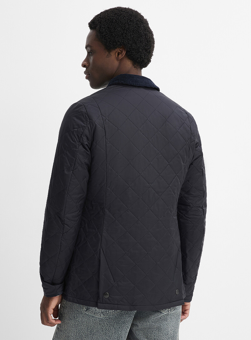 Barbour: La veste matelass&eacute;e losanges Liddesdale Vert fonc&eacute; - Mousse pour homme