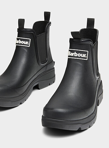 Barbour: La botte Chelsea en caoutchouc Nimbus Homme Noir pour homme