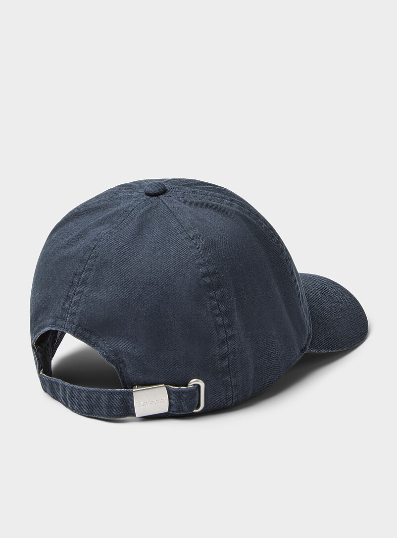 Barbour: La casquette twill logo signature Vert fonc&eacute; - Mousse pour homme