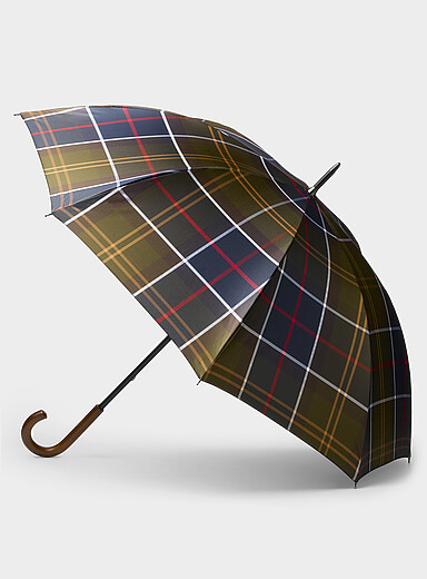Multicolour tartan umbrella