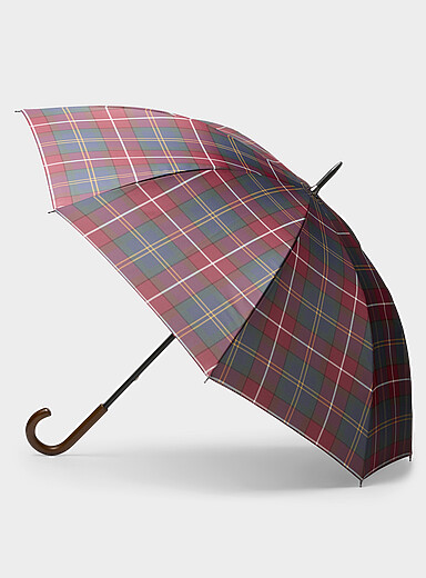 Multicolour tartan umbrella