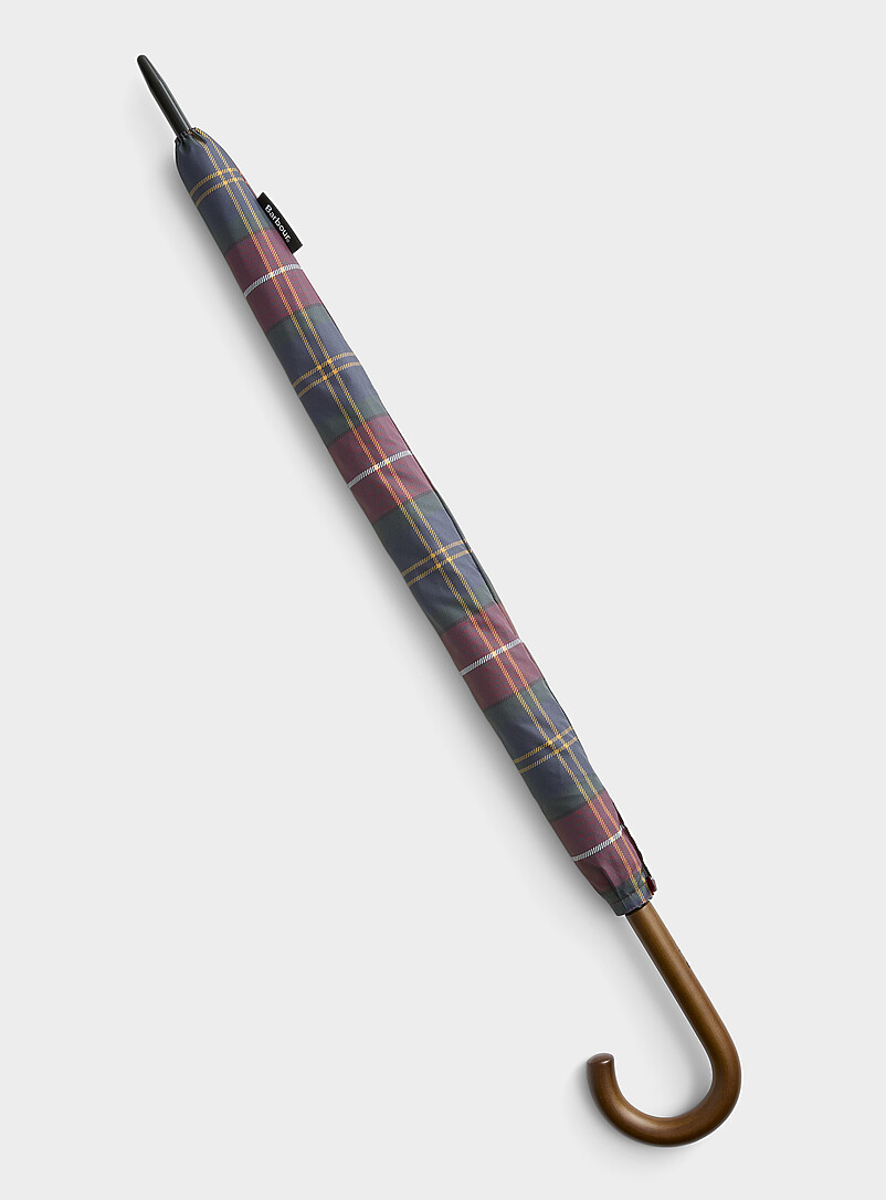 Barbour: Le parapluie tartan multicolore Bourgogne pour homme