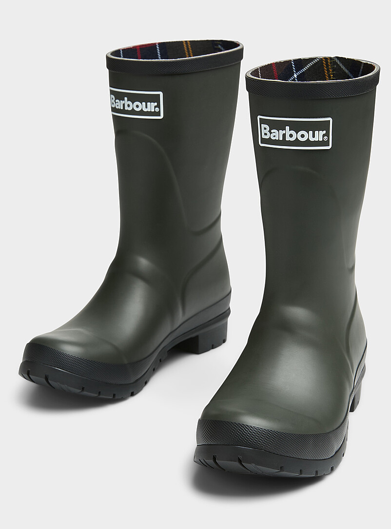 Barbour: La botte de pluie mi-mollet Banbury kaki Femme Vert pour femme