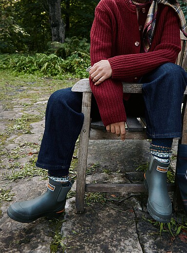 Barbour Green Abbeyfield Wellingtons ankle rain boot Women for women